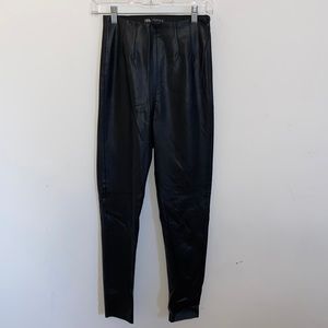 Zara Leather Legging. Size XS. Color Black